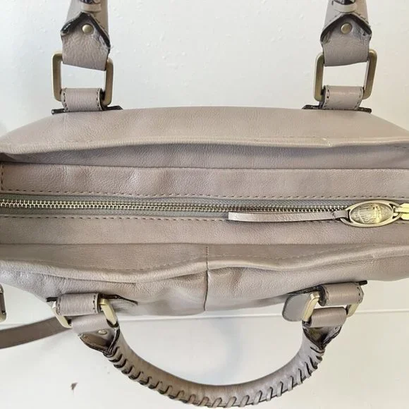 Grey Beige Mark Cross Tote Bag - Picture 6 of 11